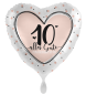 Preview: Folienballon - Lovely Birthday, Zahl 10 - ø 43cm